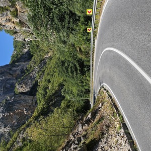 and round the rocks