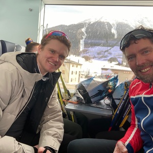 Hamish and Phil post finish